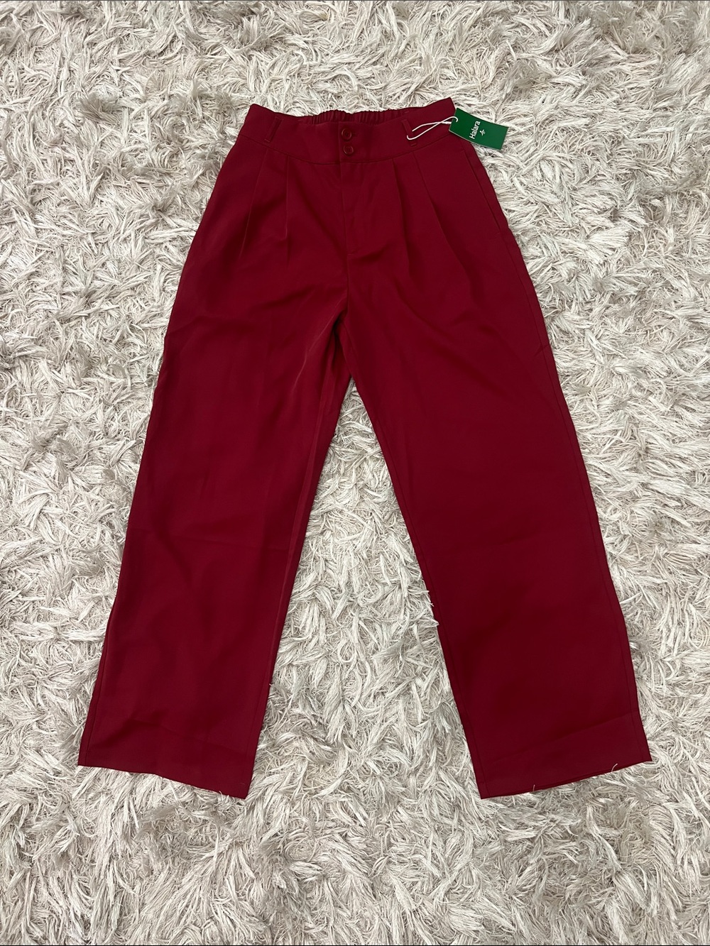 HALARA Women's Pleated High-Waist Wide-Leg Pants